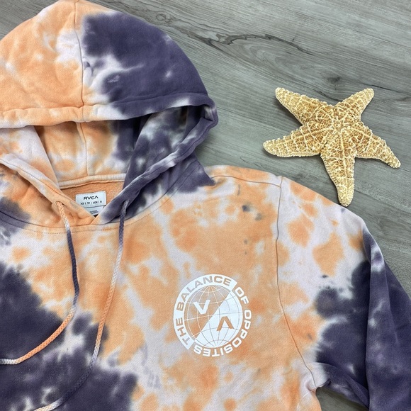 🔆RVCA🔆 VA WORLD WIDE HOODIE SWEATSHIRT - Picture 11 of 13